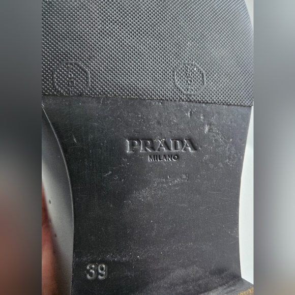 Prada Leather Studded Lace Up Shoes - Picture 5 of 6